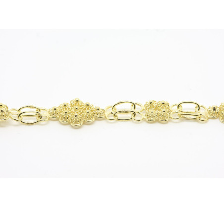 Bracciale Rombo con 4 rosette piccole Filigrana Sarda Argento 925
