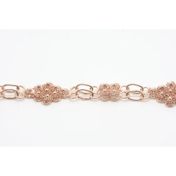 2009 - Bracciale Rombo con 4 rosette piccole Filigrana Sarda Argento 925