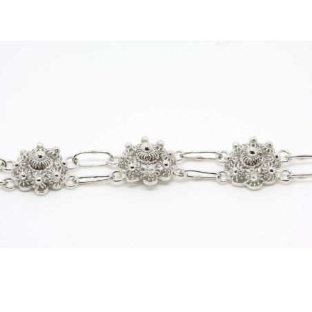 Bracciale Fiore Filigrana Sarda Argento 925