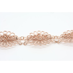 2011 - Bracciale Fiore 3 fili Traforato Filigrana Sarda Argento 925