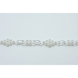 2009 - Bracciale Rombo con 4 rosette piccole Filigrana Sarda Argento 925