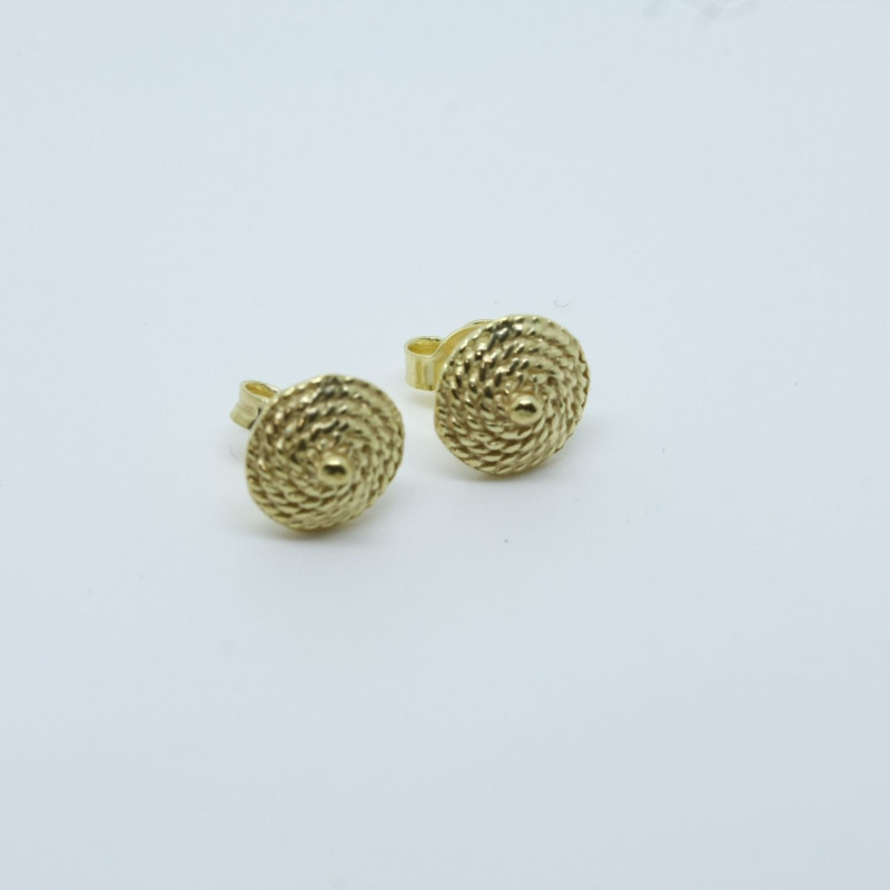4002 - Orecchini Corbula Piccoli 9 mm Filigrana Sarda Argento 925