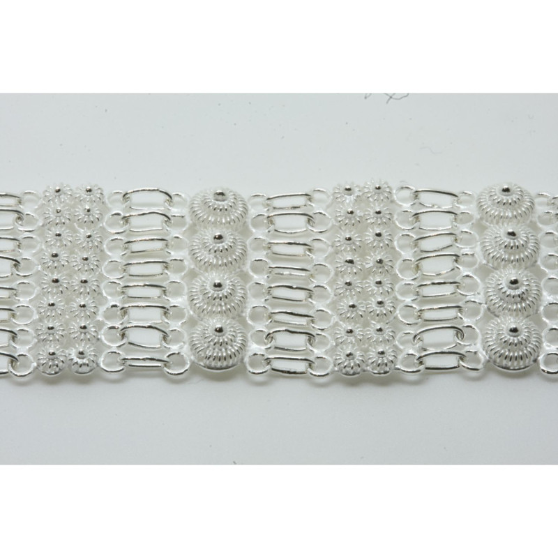 2005 - Bracciale 4 fili con 4 rosette grande + 16 piccole Filigrana Sarda Argento 925