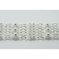 2004 - Bracciale 3 fili con 3 rosette grande + 12 piccole Filigrana Sarda Argento 925