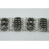 2004 - Bracciale 3 fili con 3 rosette grande + 12 piccole Filigrana Sarda Argento 925