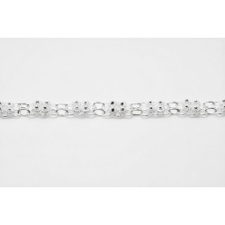 2008 - Bracciale 2 fili con 4 rosette piccole Filigrana Sarda Argento 925